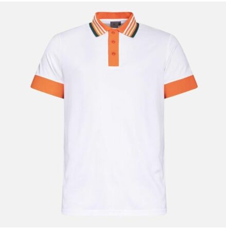 Cross Sportswear M Stripe Polo Orange