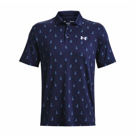 Under Armour Golf Playoff 3.0 Printed Polo Navy